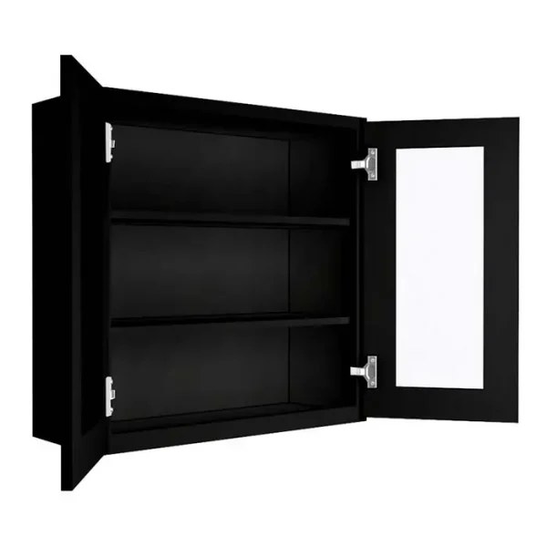 Glass Door Wall Cabinet - 30"W x 30"H