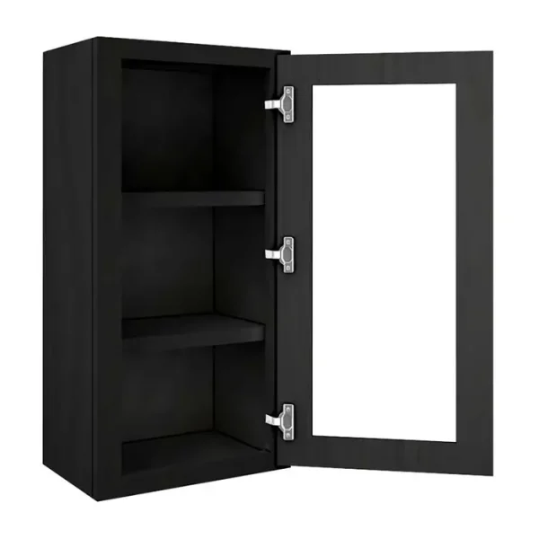 Glass Door Wall Cabinet - 18"W x 30"H