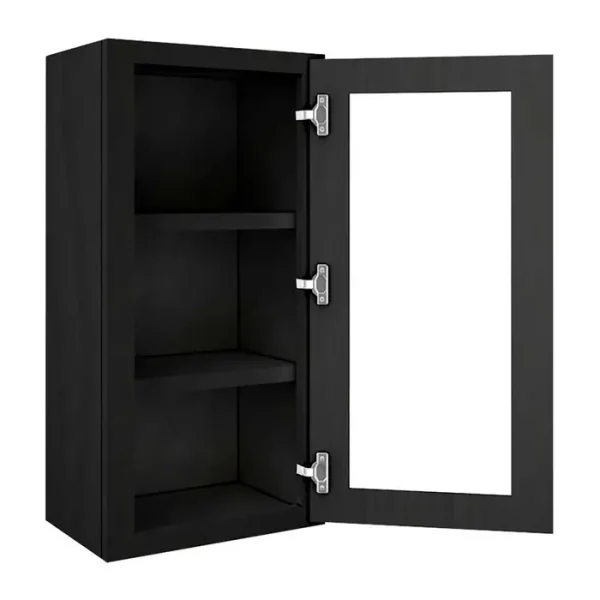 Glass Door Wall Cabinet - 18"W x 36"H