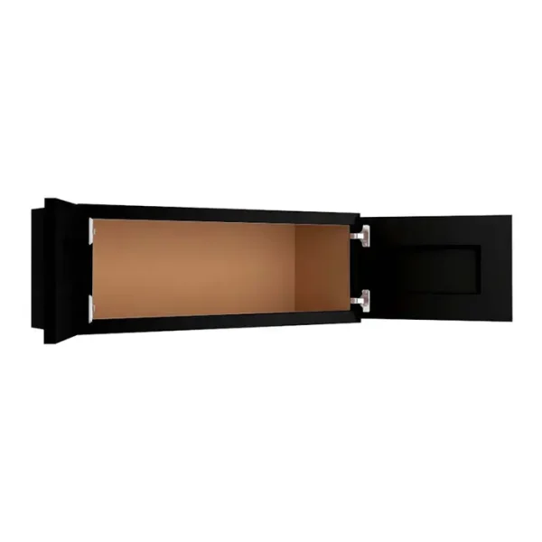 Glass Door Wall Cabinet - 33"W x 12"H