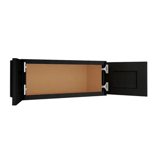 Glass Door Wall Cabinet - 30"W x 12"H