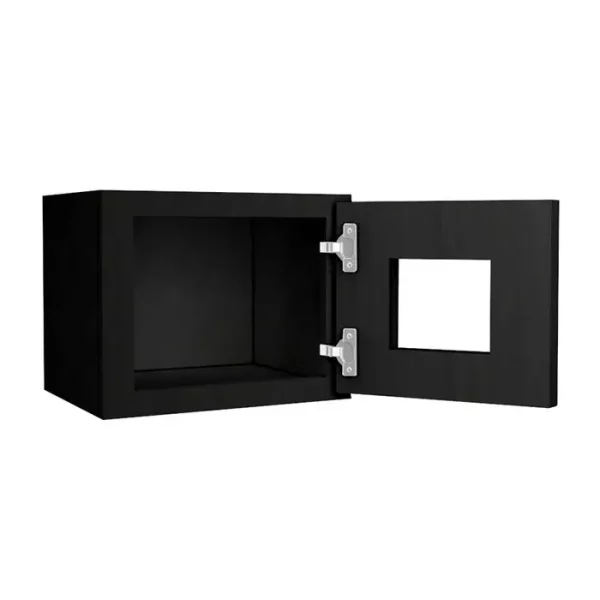 Glass Door Wall Cabinet - 15"W x 12"H