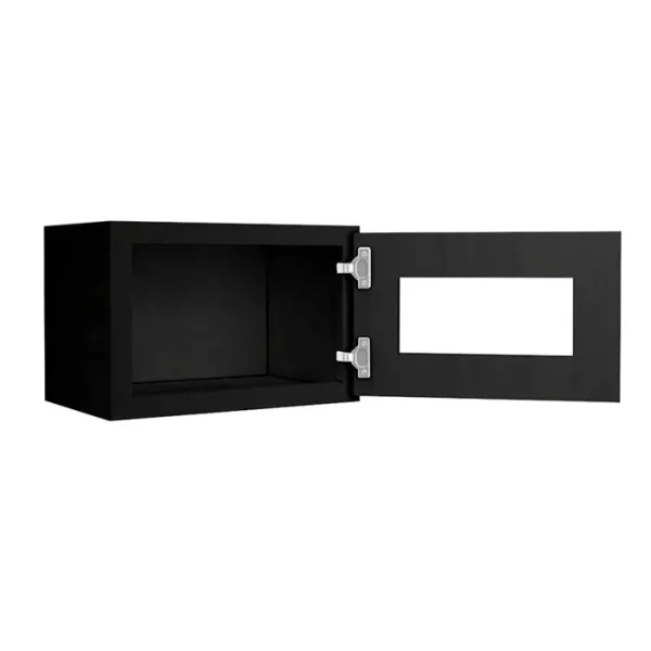 Glass Door Wall Cabinet - 18"W x 12"H