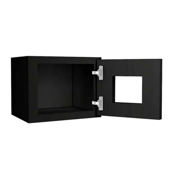 Glass Door Wall Cabinet - 12"W x 12"H