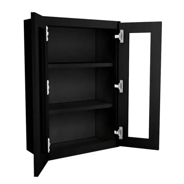 Glass Door Wall Cabinet - 24"W x 36"H