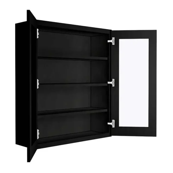 Glass Door Wall Cabinet - 36"W x 42"H