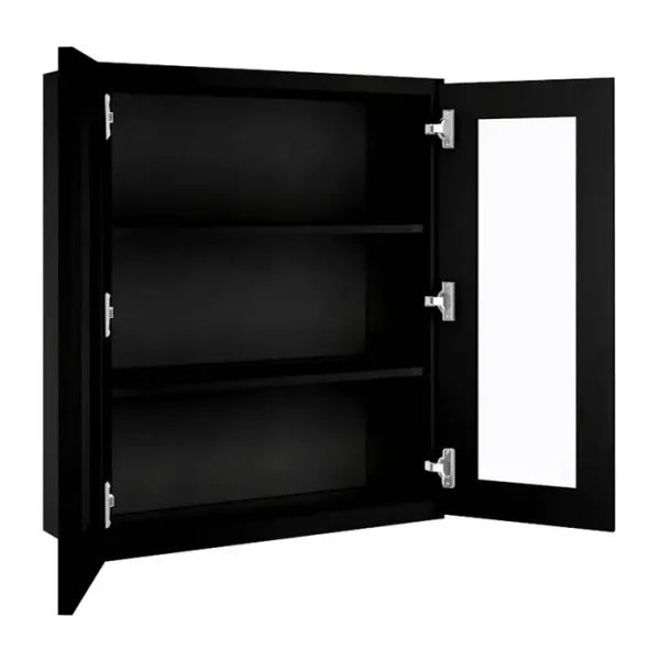 Glass Door Wall Cabinet - 30"W x 36"H