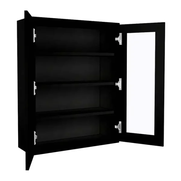 Glass Door Wall Cabinet - 30"W x 42"H