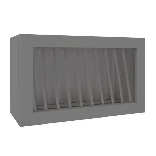 Wall Plate Rack Cabinet - 30"W x 18"H