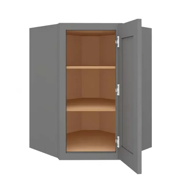 Diagonal Corner Wall Cabinet - 27"W x 36"H x 15"D