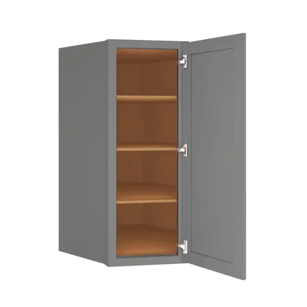 Diagonal Corner Wall Cabinet - 27"W x 42"H x 15"D