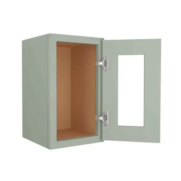 Glass Door Wall Cabinet - 12"W x 12"H
