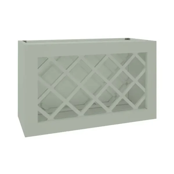 Wall Wine Rack Cabinet - 30"W x 18"H