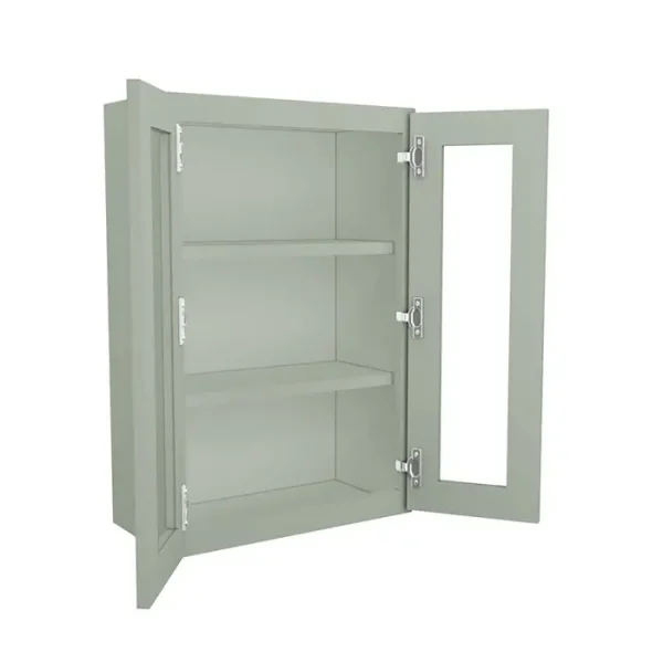 Glass Door Wall Cabinet - 24"W x 36"H