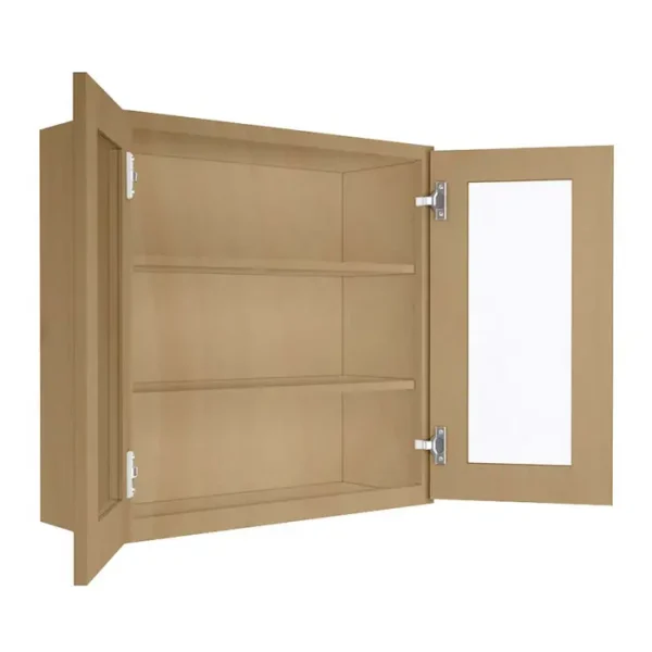 Glass Door Wall Cabinet - 30"W x 30"H