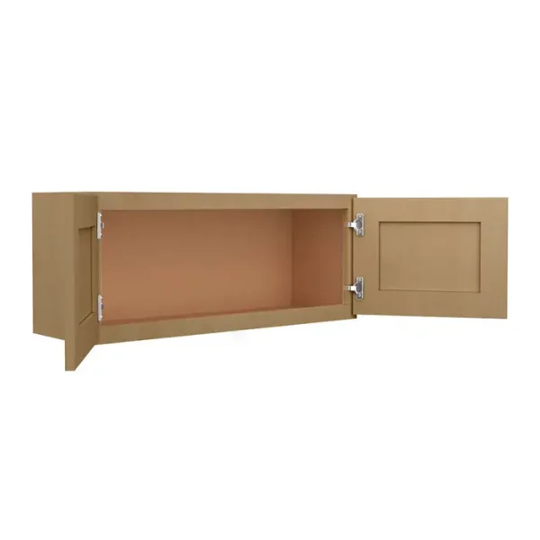 Glass Door Wall Cabinet - 36"W x 12"H