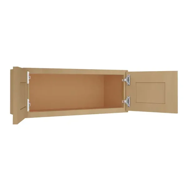 Glass Door Wall Cabinet - 30"W x 12"H