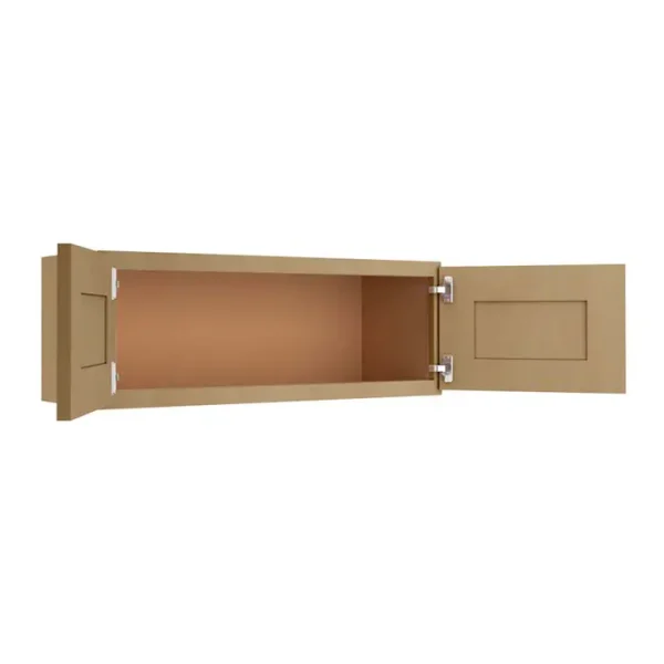 Glass Door Wall Cabinet - 33"W x 12"H