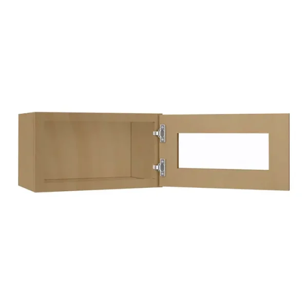 Glass Door Wall Cabinet - 21"W x 12"H