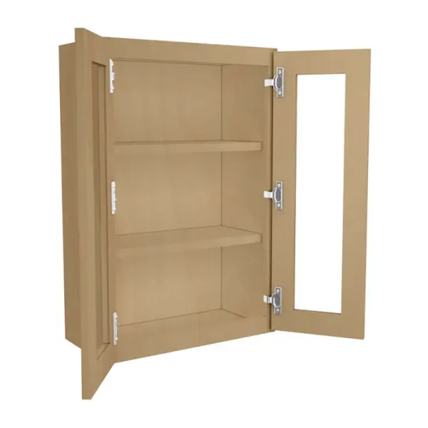 Glass Door Wall Cabinet - 24"W x 36"H