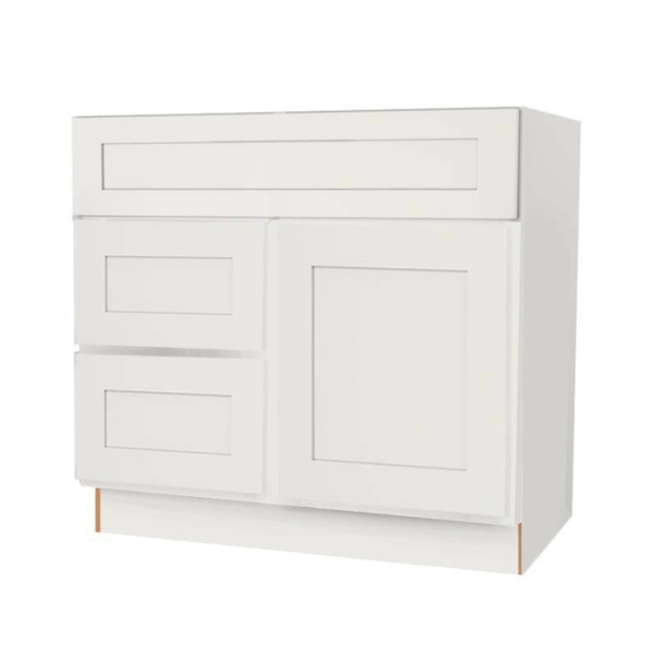 Vanity Sink Drawers Base Cabinet - 30" Left