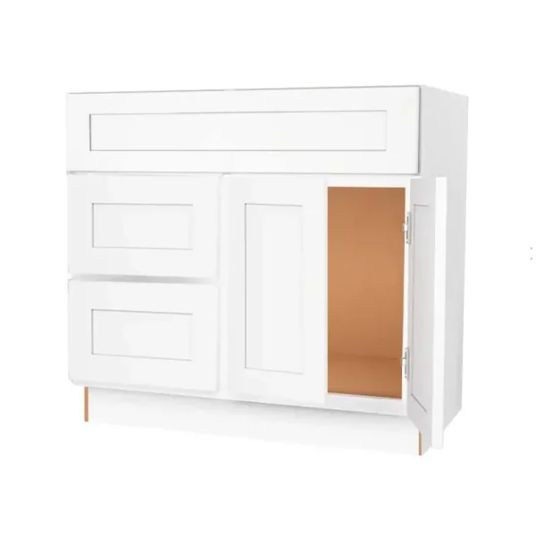 Vanity Sink Drawers Base Cabinet - 36" - Left