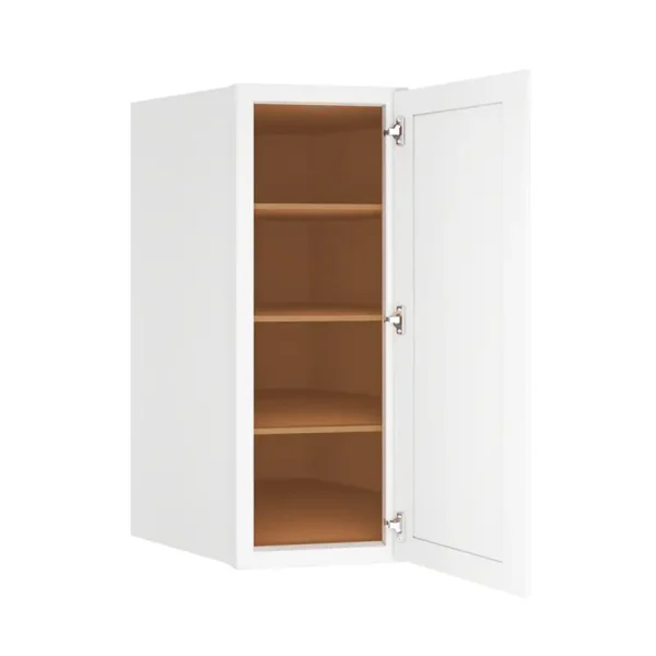 Diagonal Corner Wall Cabinet - 27"W x 42"H x 15"D