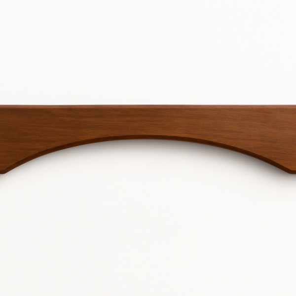 54" Arched Valance. Decorative edge. Trimmable 6" on both ends.