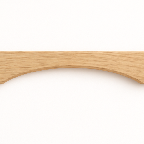Shaker 54" Arched Valance. Square edge. Trimmable 6" both ends.