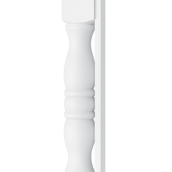 Full leg 3"Wx3"Dx34-1/2"H with 3" Wall Filler