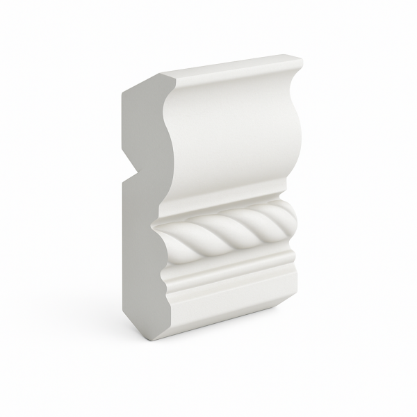 Crown Molding with rope detail 4.5"Wx96"H