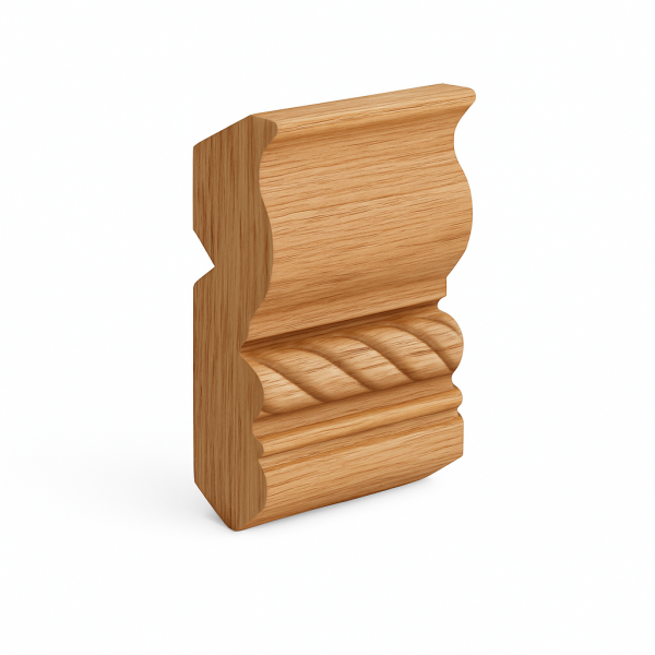 Crown Molding with rope detail 4.5"Wx96"H