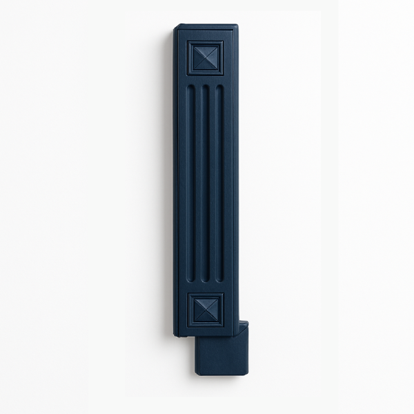Decorative base Filler. Fluted with beveled square - 6"Wx3/4"Dx34.5"H