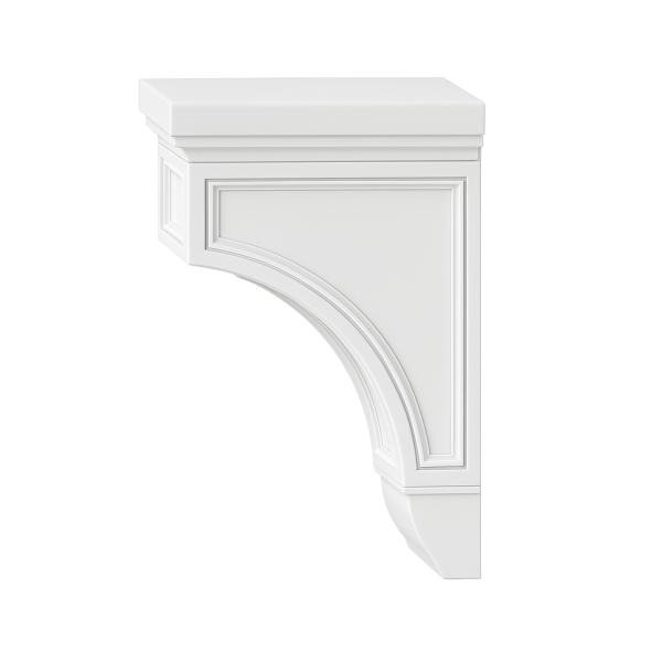 Large Corbel, Raised Center 3"Wx6"Dx9"H