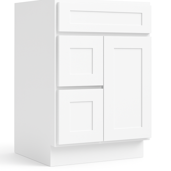 Vanity Sink Base 36"Wx21"Dx34.5"H 2 Left Drawers
