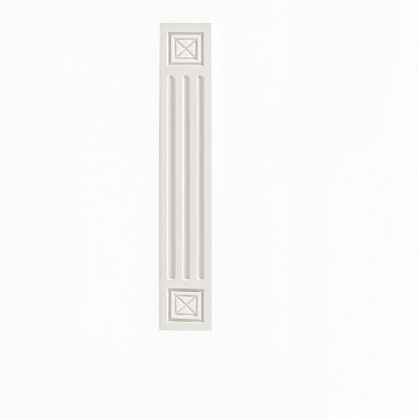 Decorative Wall Filler. Fluted with beveled square - 3"Wx3/4"Dx30"H